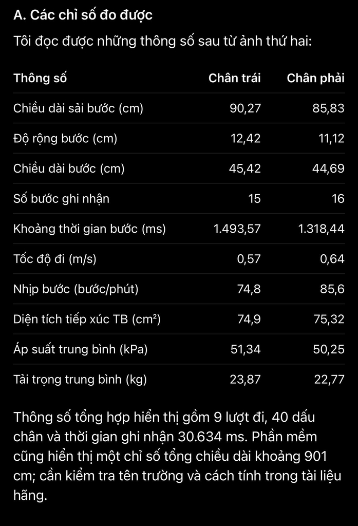 HỆ THỐNG ĐÁNH GIÁ VÀ HUẤN LUYỆN DÁNG ĐI – THĂNG BẰNG
