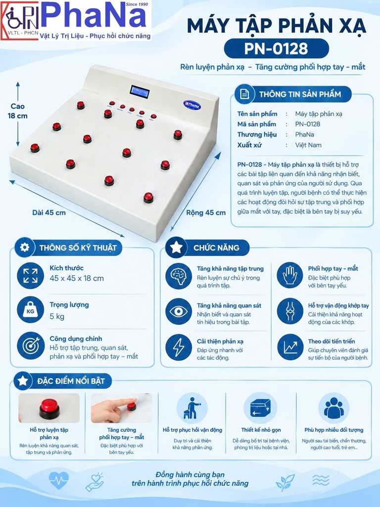 PN-0128 - Máy tập phản xạ