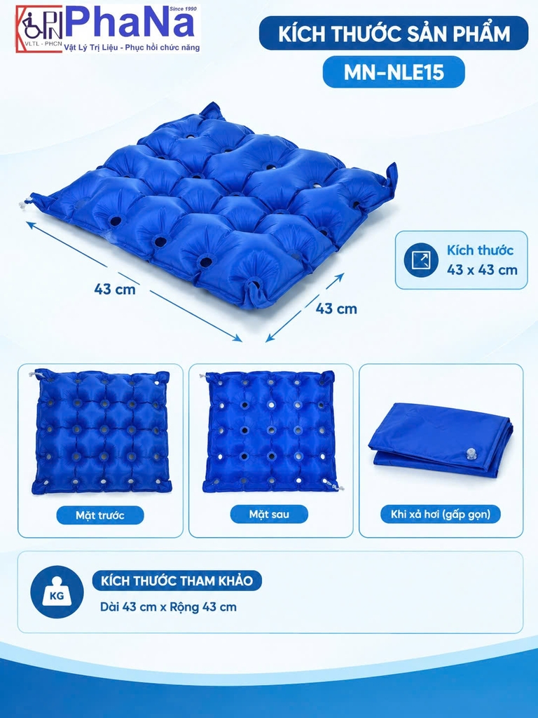 MN-NLE15 - Nệm lót E15 (PVC)