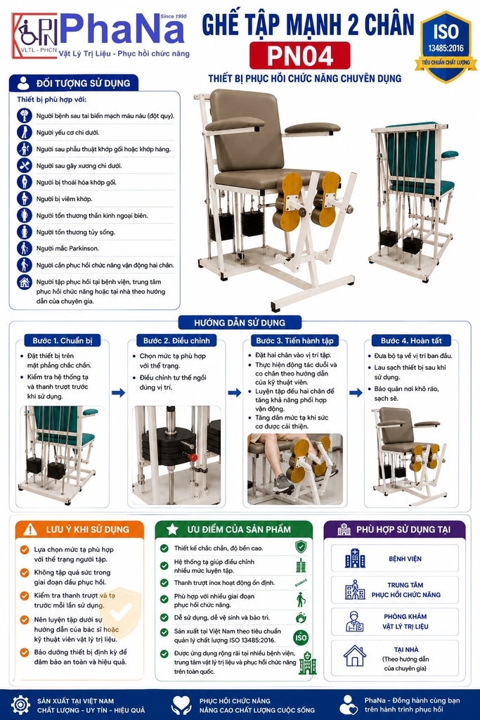 PN04 - Ghế Tập Mạnh 2 Chân