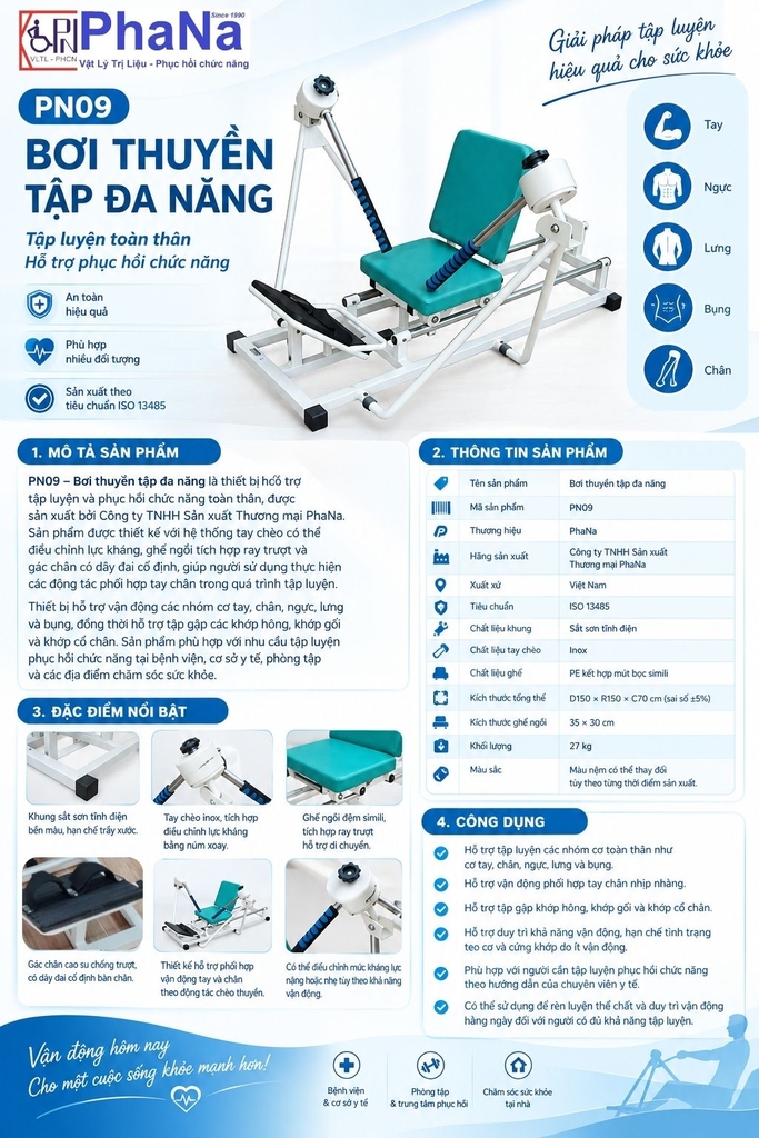 PN09 - Bơi Thuyền Tập Đa Năng