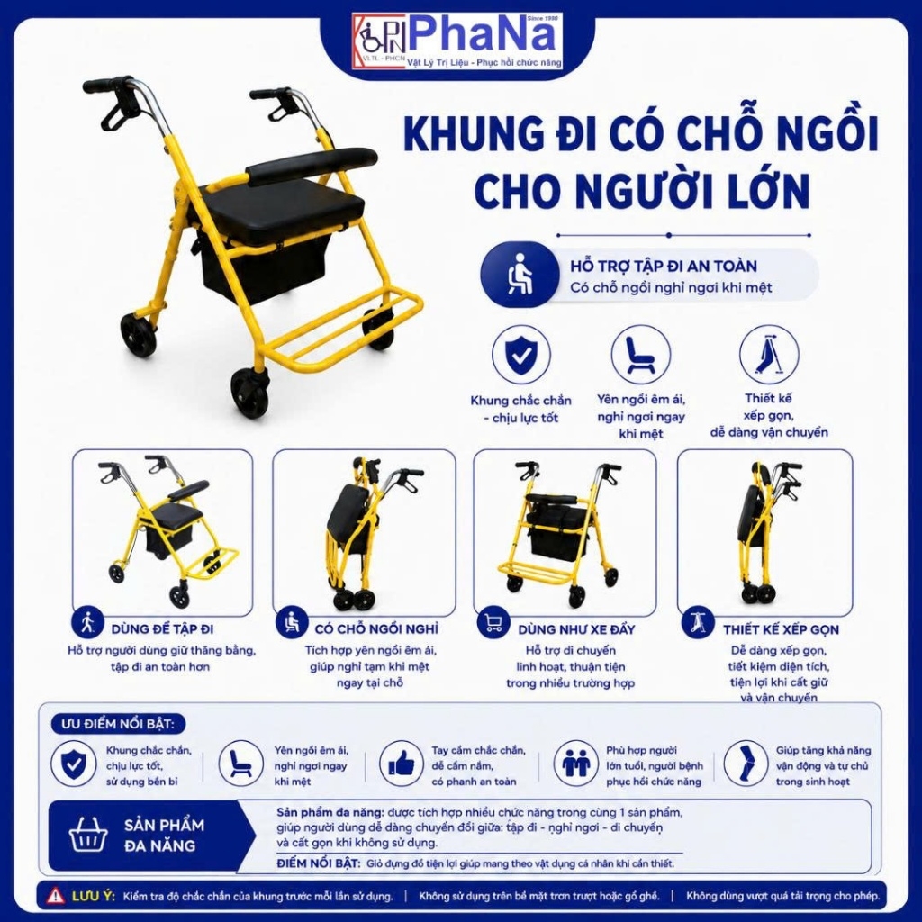 KHUNG ĐI CÓ CHỖ NGỒI CHO NGƯỜI LỚN - PN42SL.810