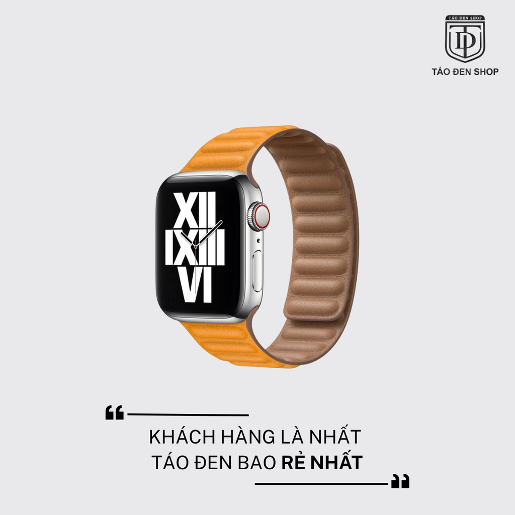Apple Watch California Poppy Leather