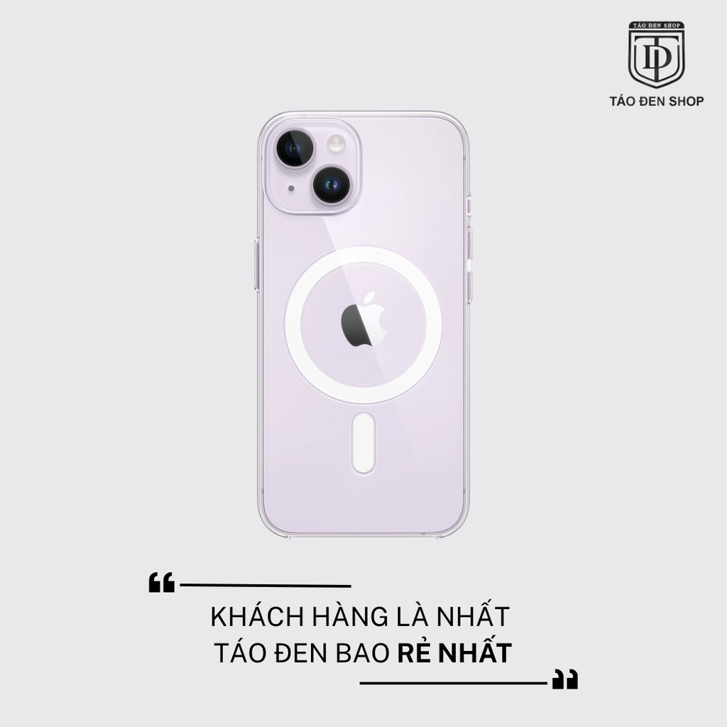 Ốp Lưng Trong Suốt MagSafe cho iPhone 14 Plus
