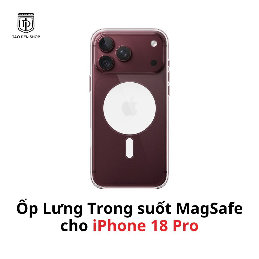 Ốp Lưng Trong Suốt MagSafe cho iPhone 18 Pro Max