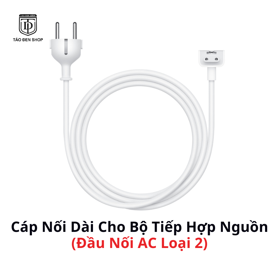 Cáp Nối Dài Cho Bộ Tiếp Hợp Nguồn Apple (Đầu Nối AC Loại 2)