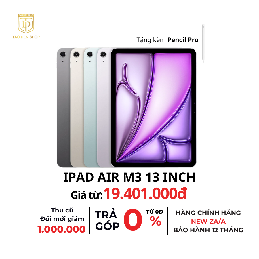 Back to School Táo Đen Shop iPad Air M3 13 Inch