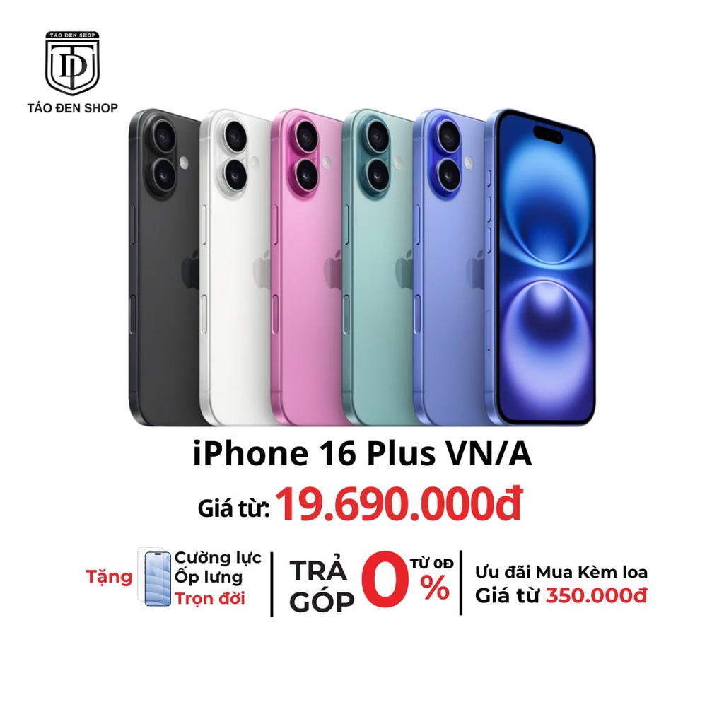 iPhone 16 Plus VN/A - Chính Hãng