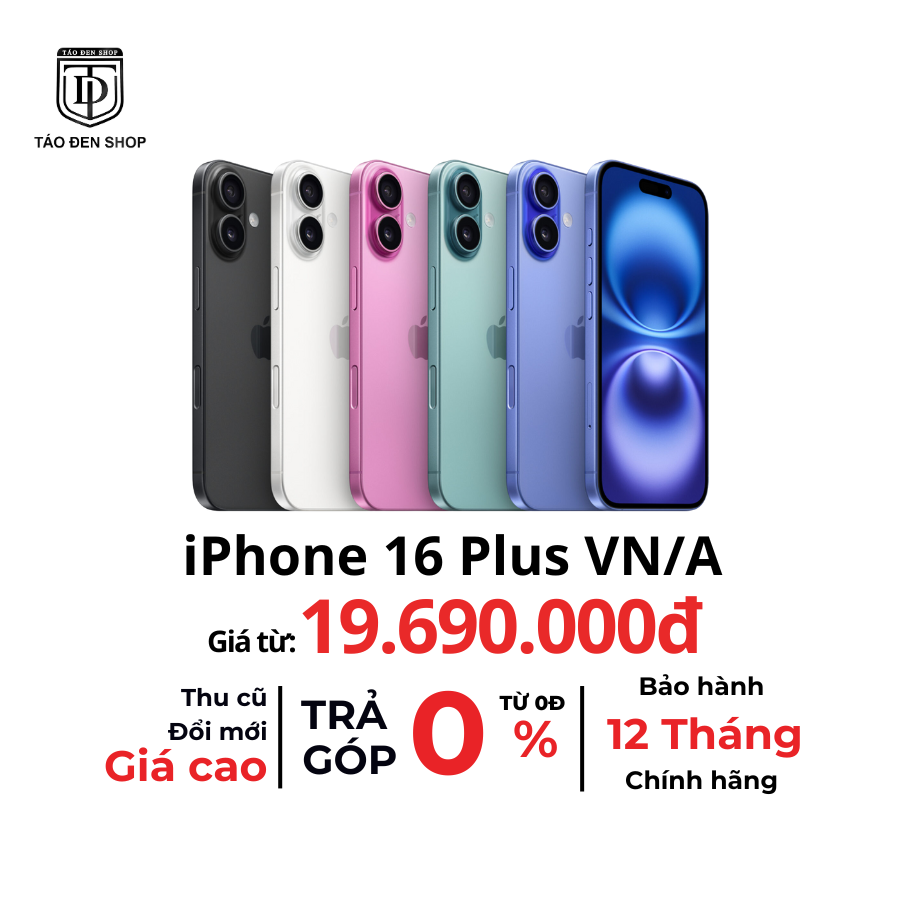 iPhone 16 Plus VN/A - Chính Hãng