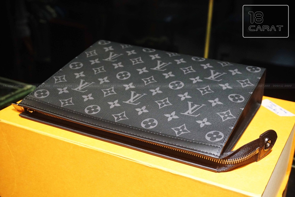 Túi Nữ Louis Vuitton Trunk Clutch Monogram Brown M43596  LUXITY