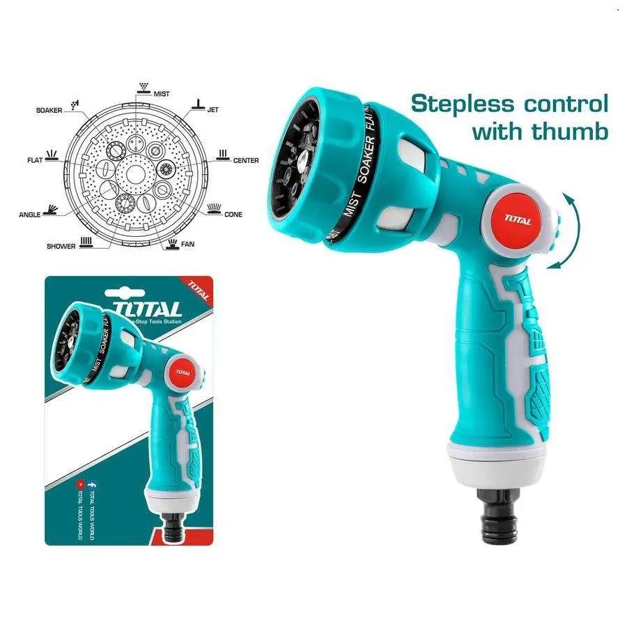 Đầu phun nước bằng nhựa 9 kiểu phun THWSG6091 TOTAL