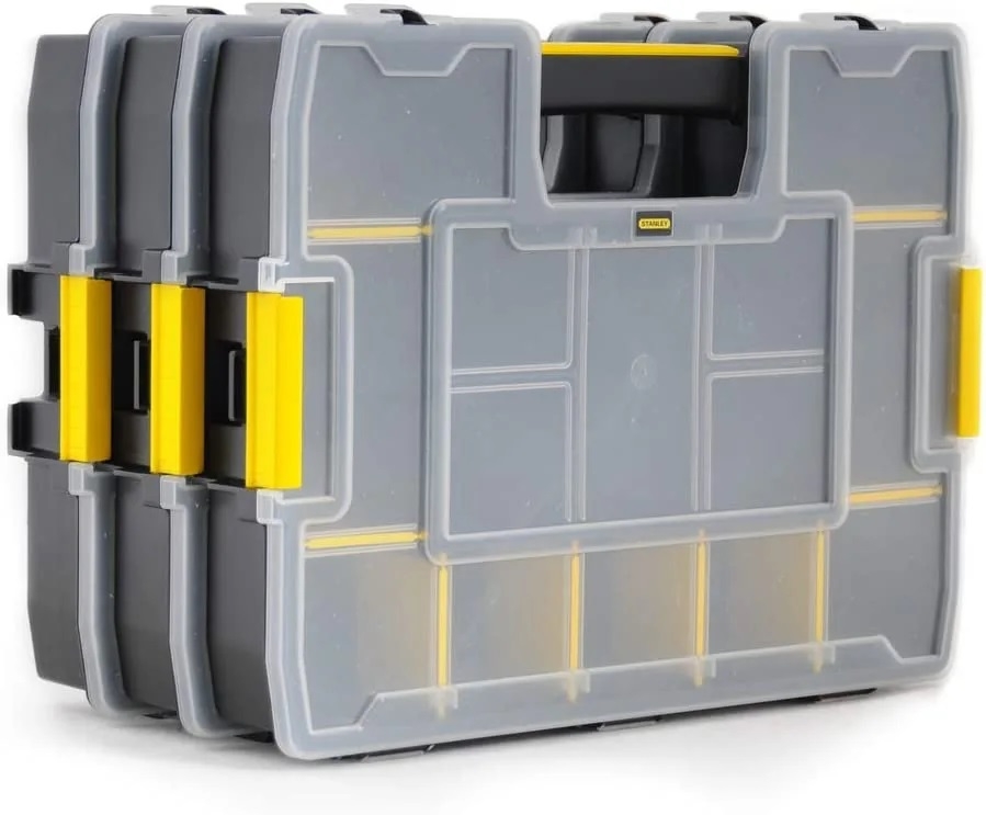 Hộp nhựa đựng mũi khoan, ốc vít 14 ngăn Stanley 1-97-483