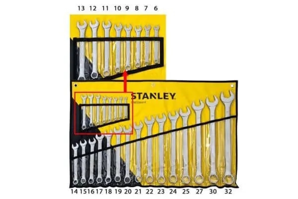 Cờ lê bộ vòng miệng hệ MET 23 chi tiết Stanley STMT33650-8