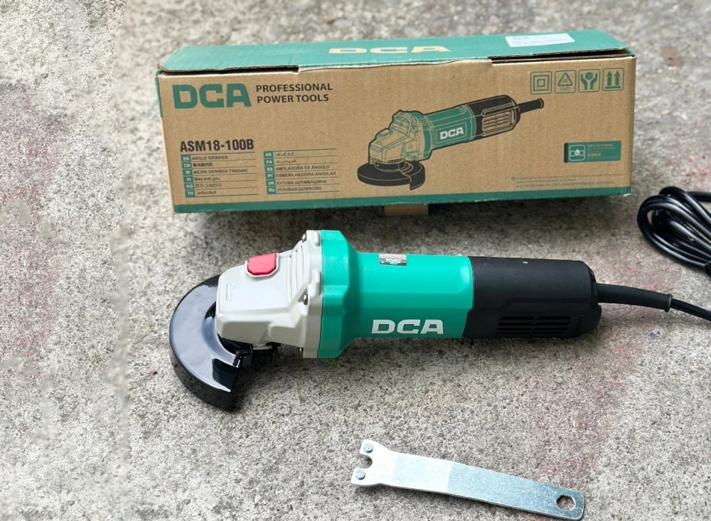 Máy mài góc cầm tay 100mm 860w công tắc đuôi DCA ASM18-100B