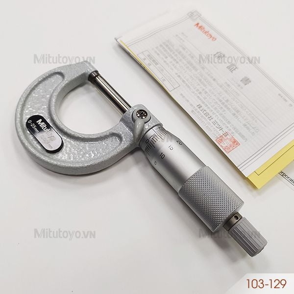 Panme đo ngoài cơ khí 0-25mm/0.001mm Mitutoyo 103-129