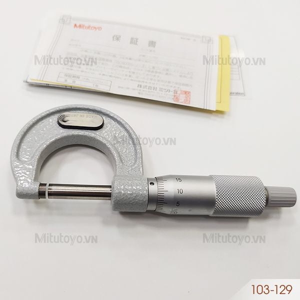 Panme đo ngoài cơ khí 0-25mm/0.001mm Mitutoyo 103-129