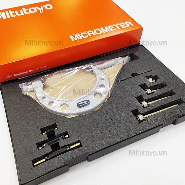 Panme đo ngoài cơ khí 0-100mm/0.01mm Mitutoyo 104-139A