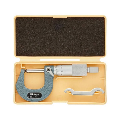 Panme cơ đo ống 0-25mm/0.01mm (2 đầu cầu) Mitutoyo 115-215