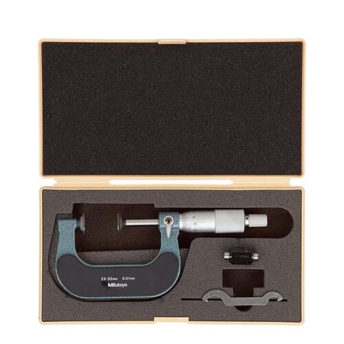 Panme cơ đầu đĩa đo bước răng 25-50mm/0.01mm Mitutoyo 123-102