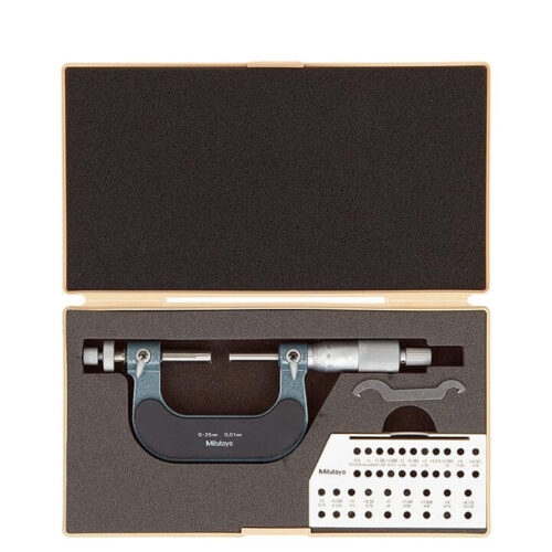 Panme đo đường kính vòng chia 0-25mm/0.01mm Mitutoyo 124-173