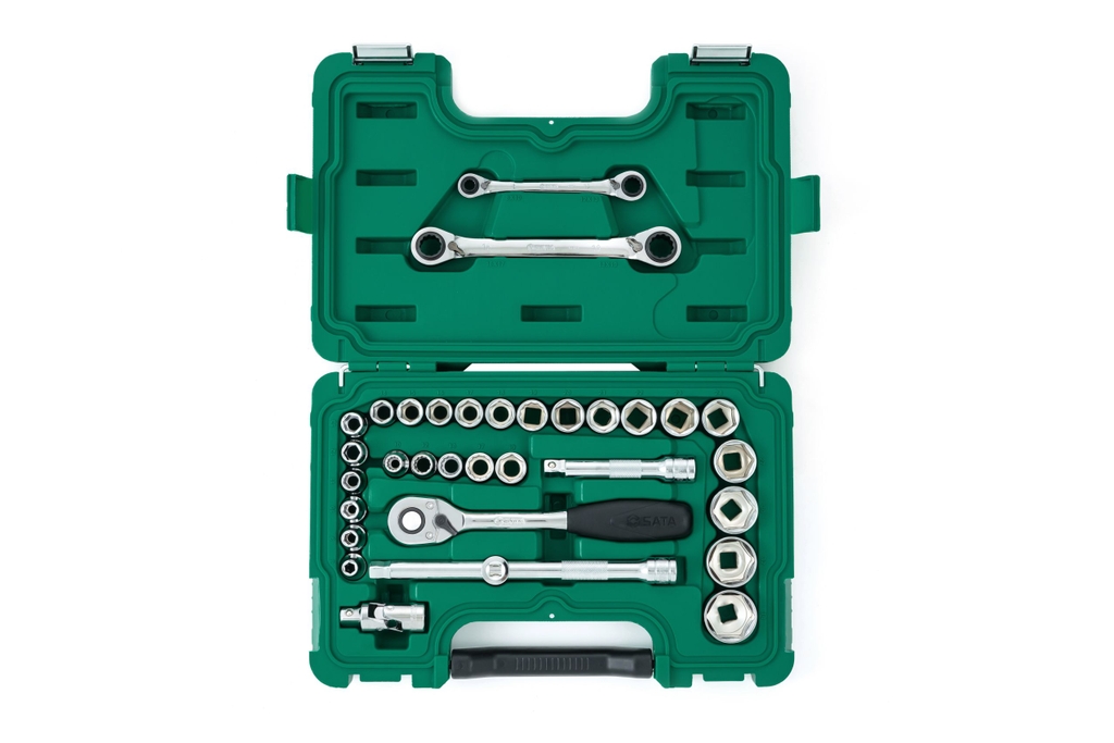 Bộ đầu cờ lê 1/2inch 1 bộ 33 cái Sata 09099
