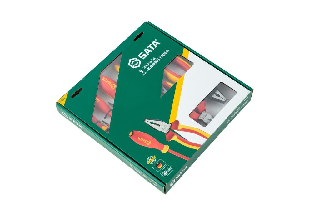 Bộ công cụ cách điện 9 chi tiết 1000V  SATA 09262 - 'PC. VDE INSULATED TOOL SET