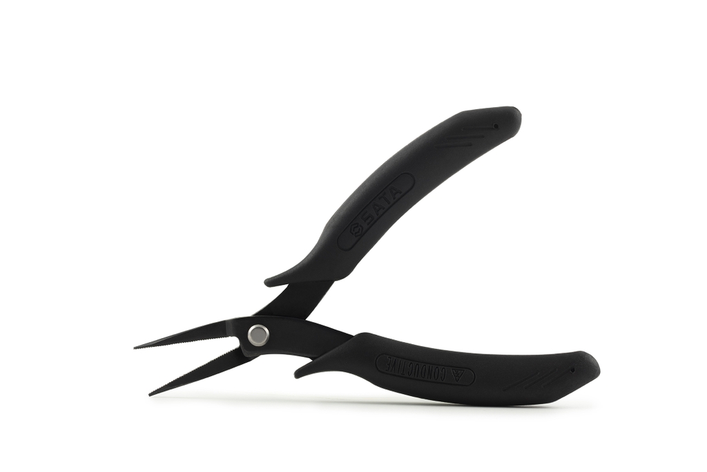 Kìm mũi nhọn có răng chống tĩnh điện 6inch SATA 75111 - 6