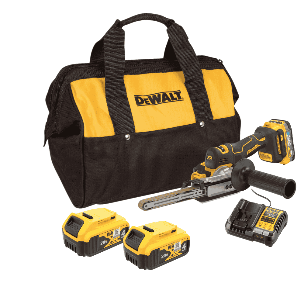 Máy chà nhám dây dai mini dùng pin Dewalt DCM200N-KR