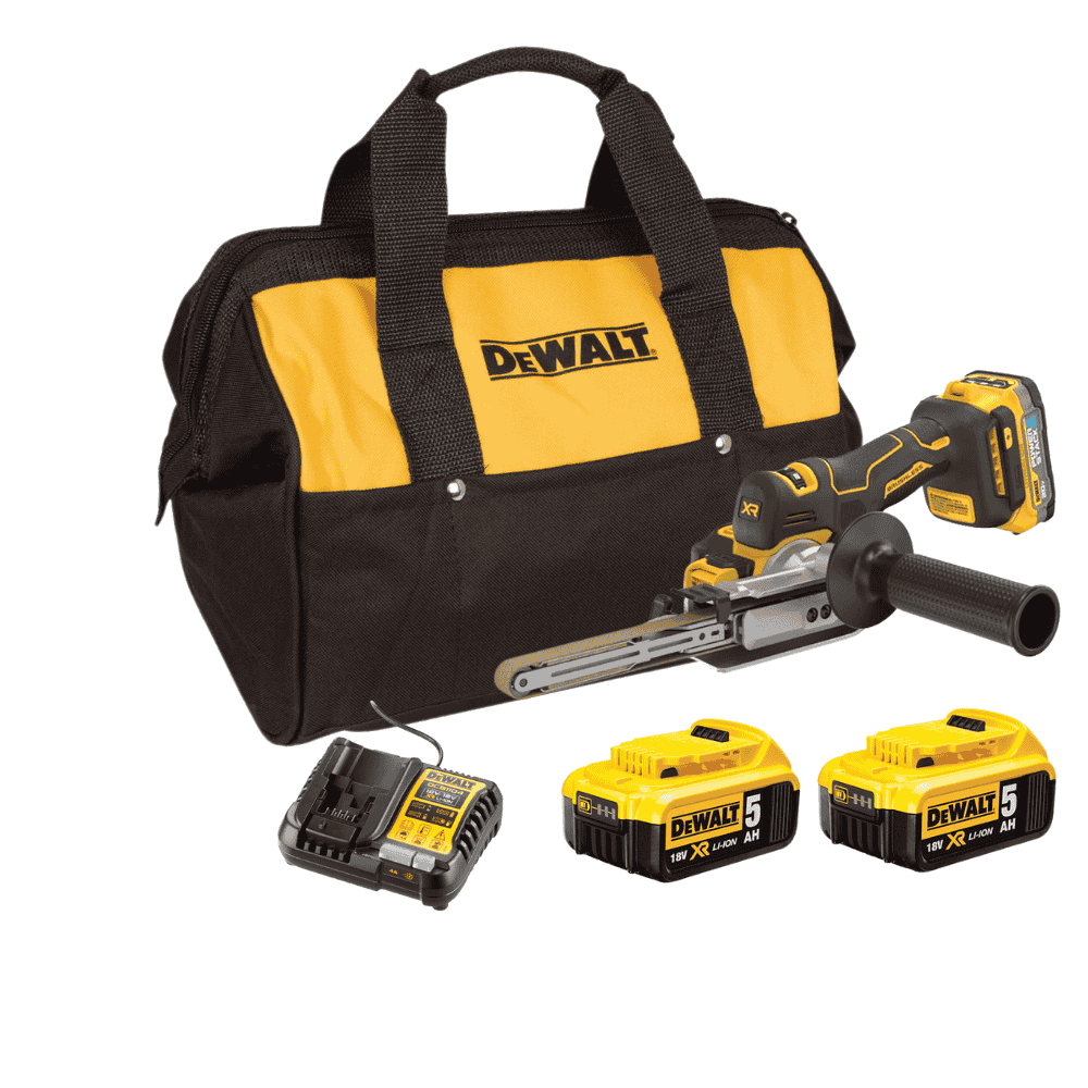 Máy chà nhám dây dai mini dùng pin Dewalt DCM200N-KR