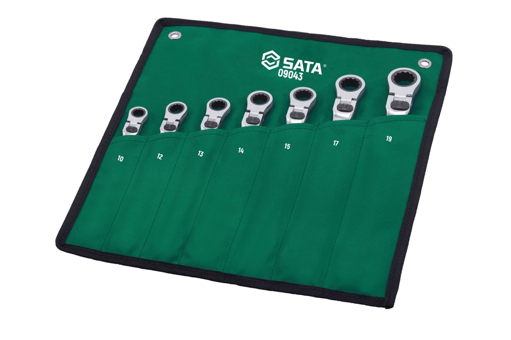 Bộ cờ lê 2 đầu đầu Flex SATA 1 bộ 7 cái 09043