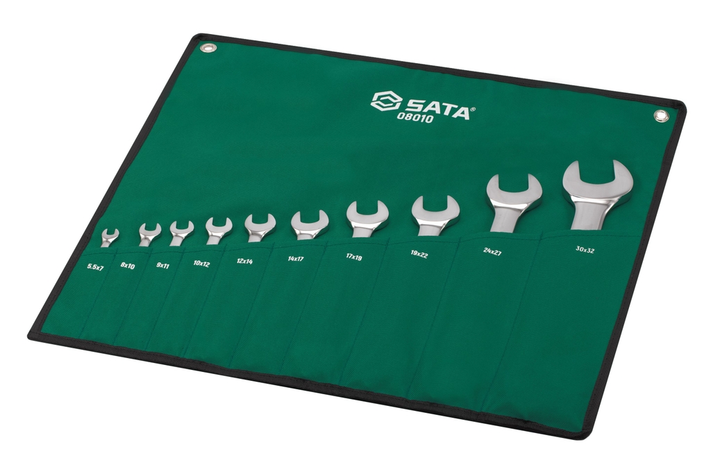 Bộ cờ lê 2 đầu mở SATA 1 bộ 10 cái 08010