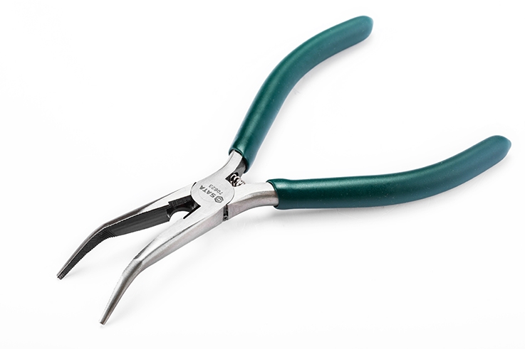 Kìm cắt mũi dài nhọn có lò xo 6 inch 70623 - Electronic Angle Long Nose Pliers 6