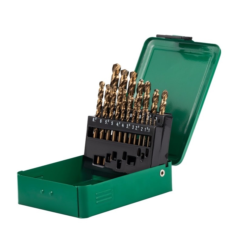 Bộ mũi khoan xoắn COBALT HSS bộ 19 cái SATA 52819 - 19PCS HSS COBALT DRILL SET