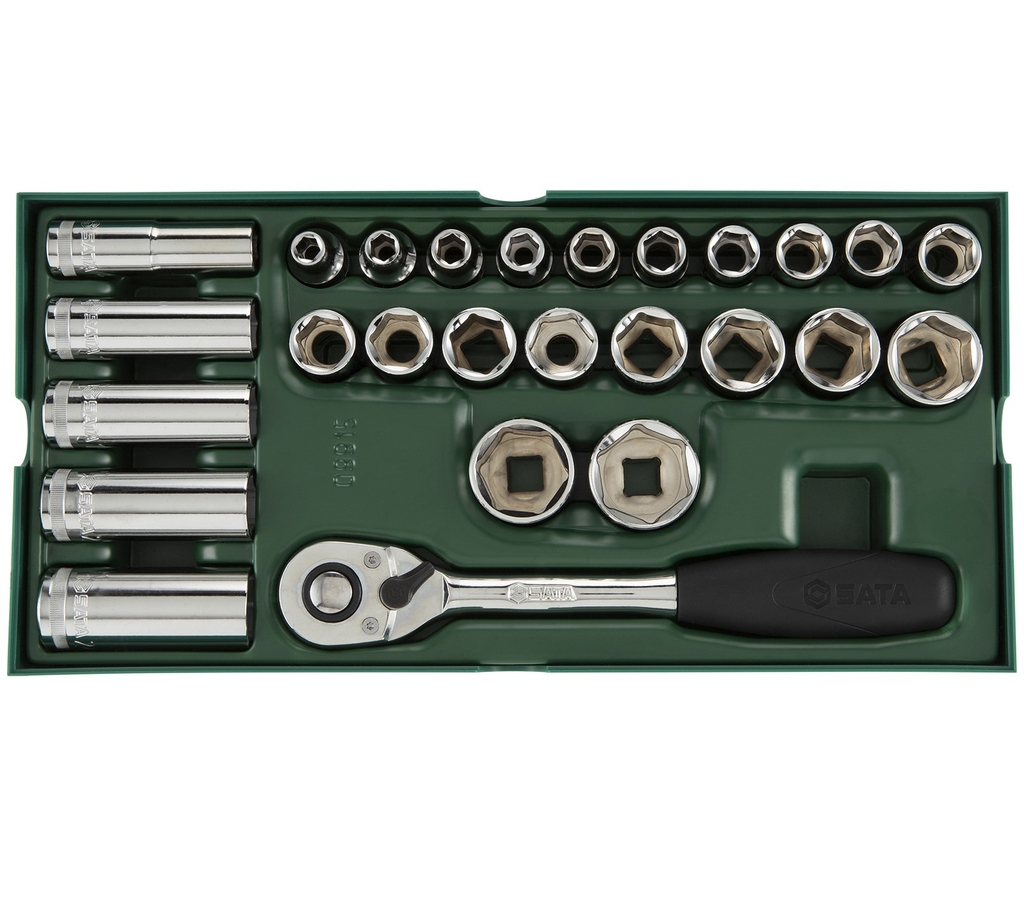 Bộ đầu cờ lê SATA 1/2inch 1 bộ 26 cái 09915