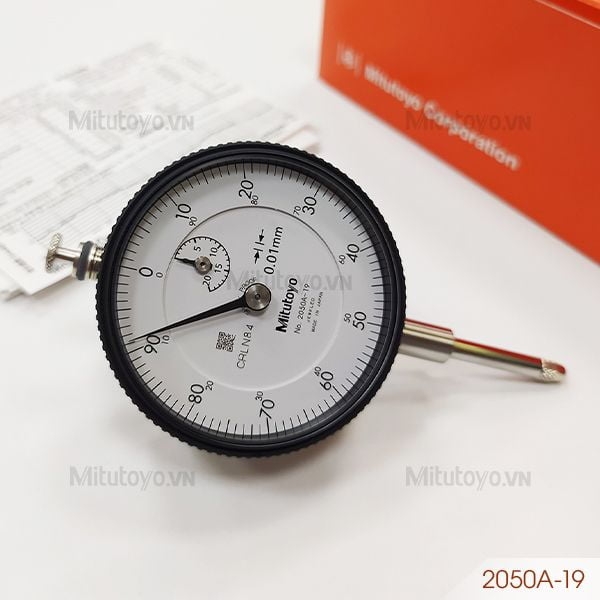Đồng hồ so cơ khí 0-20mm/0.01mm Chống sốc Mitutoyo 2050A-19
