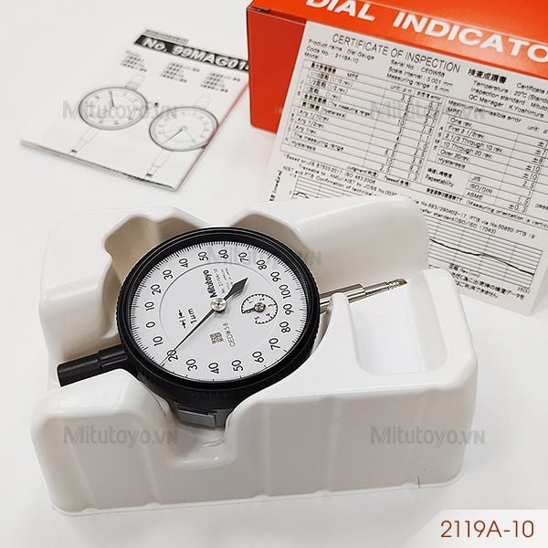 Đồng hồ so cơ khí  0-5mm/0.001mm Mitutoyo 2119A-10
