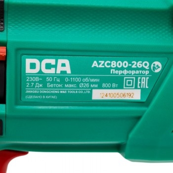 Máy khoan bê tông điện 4 chức năng 800w 2.7J DCA AZC800-26Q