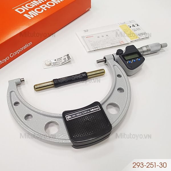 Panme điện tử đo ngoài 125-150mm/0.001mm Mitutoyo 293-251-30