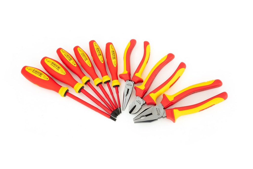 Bộ công cụ cách điện 9 chi tiết 1000V  SATA 09262 - 'PC. VDE INSULATED TOOL SET
