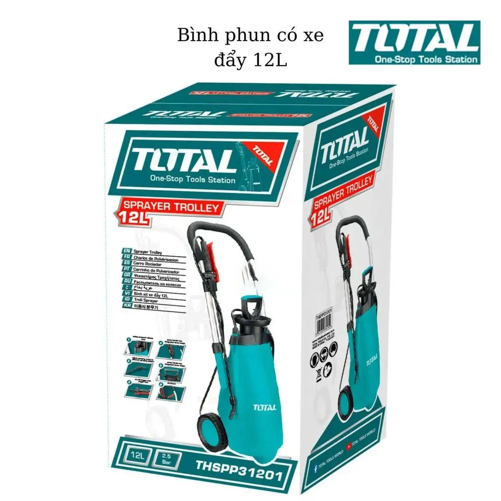 Bình phun có xe đẩy 12L THSPP31201 TOTAL