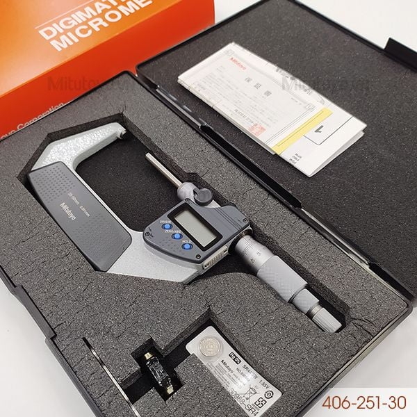 Panme điện tử đo ngoài không xoay 25-50mm/0.001mm Mitutoyo 406-251-30