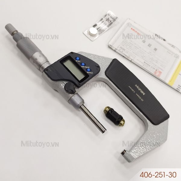 Panme điện tử đo ngoài không xoay 25-50mm/0.001mm Mitutoyo 406-251-30