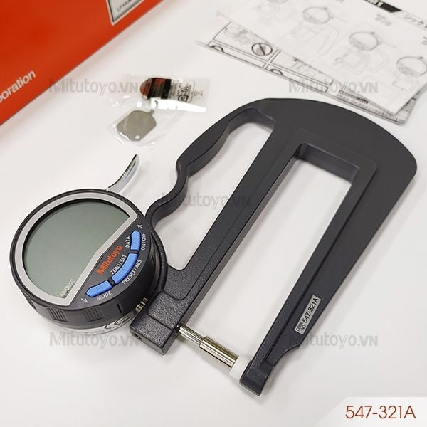 Đồng hồ đo độ dày điện tử 0-10mm/0.01mm (120mm) Mitutoyo 547-321A (547-321)