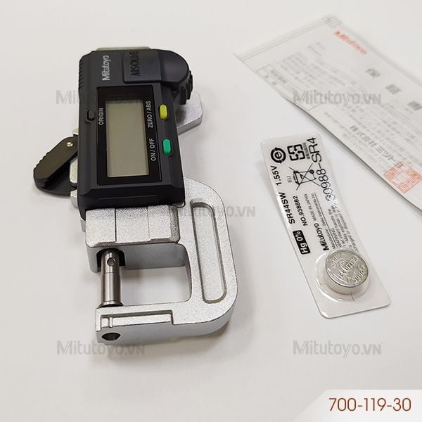 Thước đo độ dày điện tử 0-12mm bỏ túi Mitutoyo 700-119-30