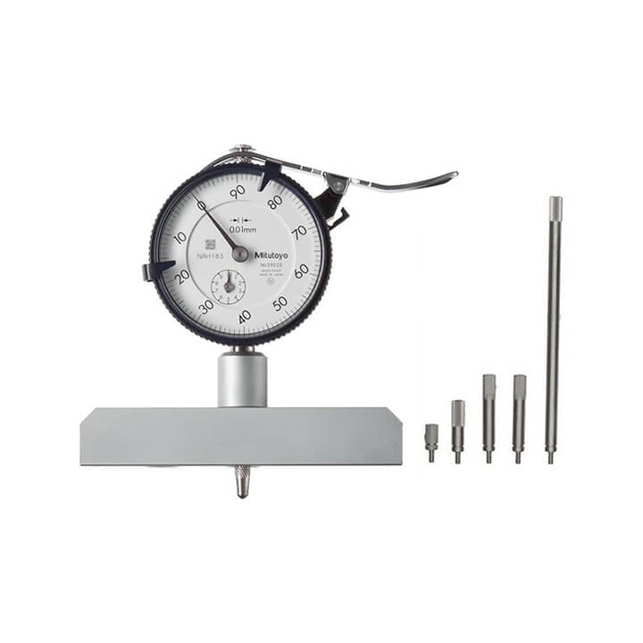 Đồng hồ đo sâu 0-200mm/0.01mm Đế 100mm Mitutoyo 7220A