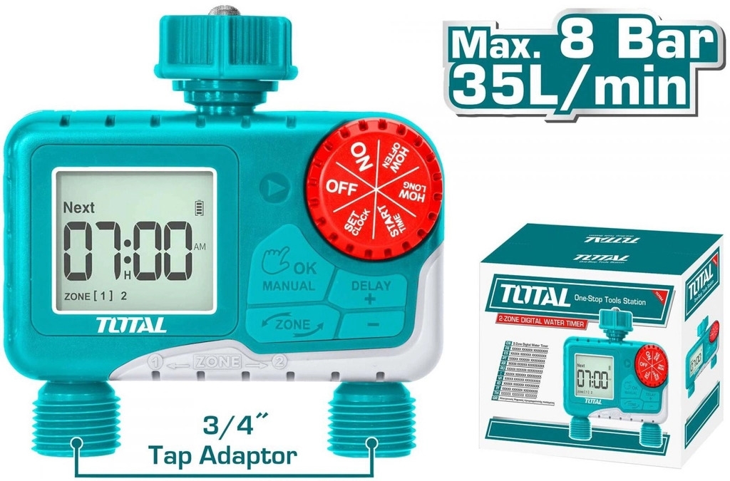 Bộ hẹn giờ tưới phun kỹ thuật số THHCQ9206 TOTAL