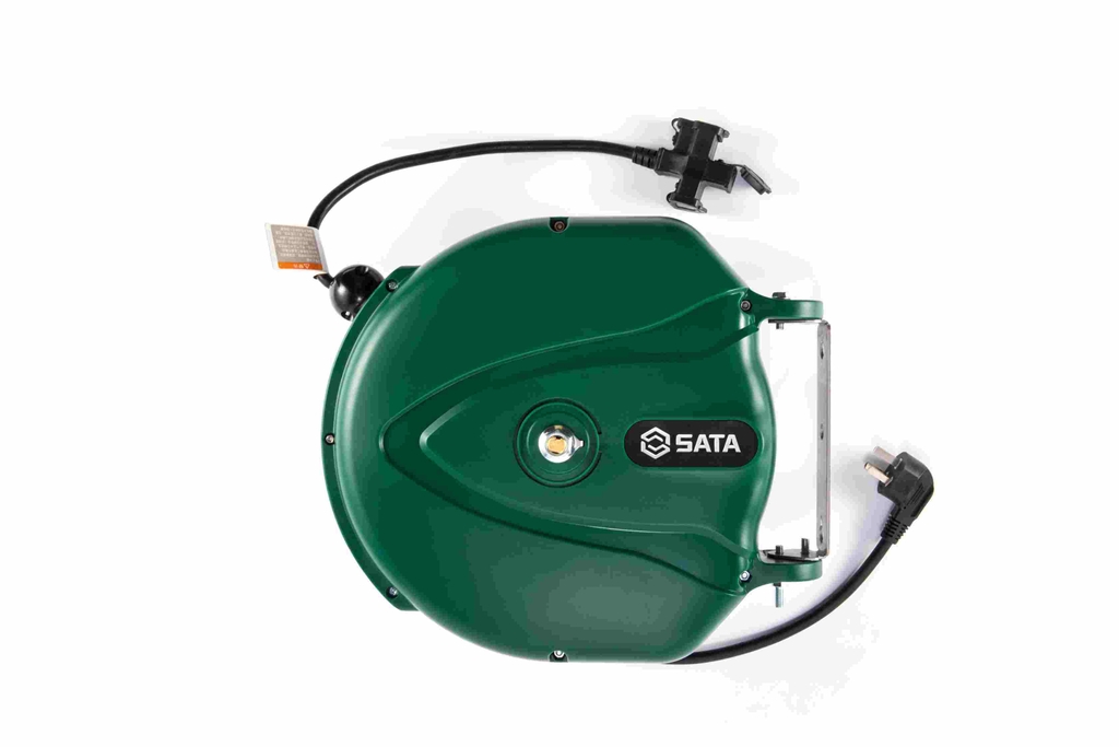 Dây dẫn điện dạng cuộn tự rút  10m SATA 98025 - 3-CORE CABLE REEL 3×1.5MM^2×10M
