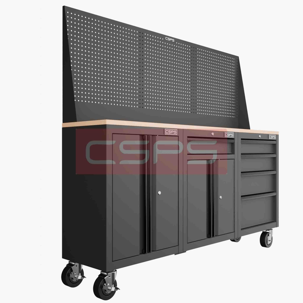 Tủ dụng cụ 183cm - 3 tủ màu đen/đỏ - 05 hộc kéo CSPS VNDTC61003BB1-5