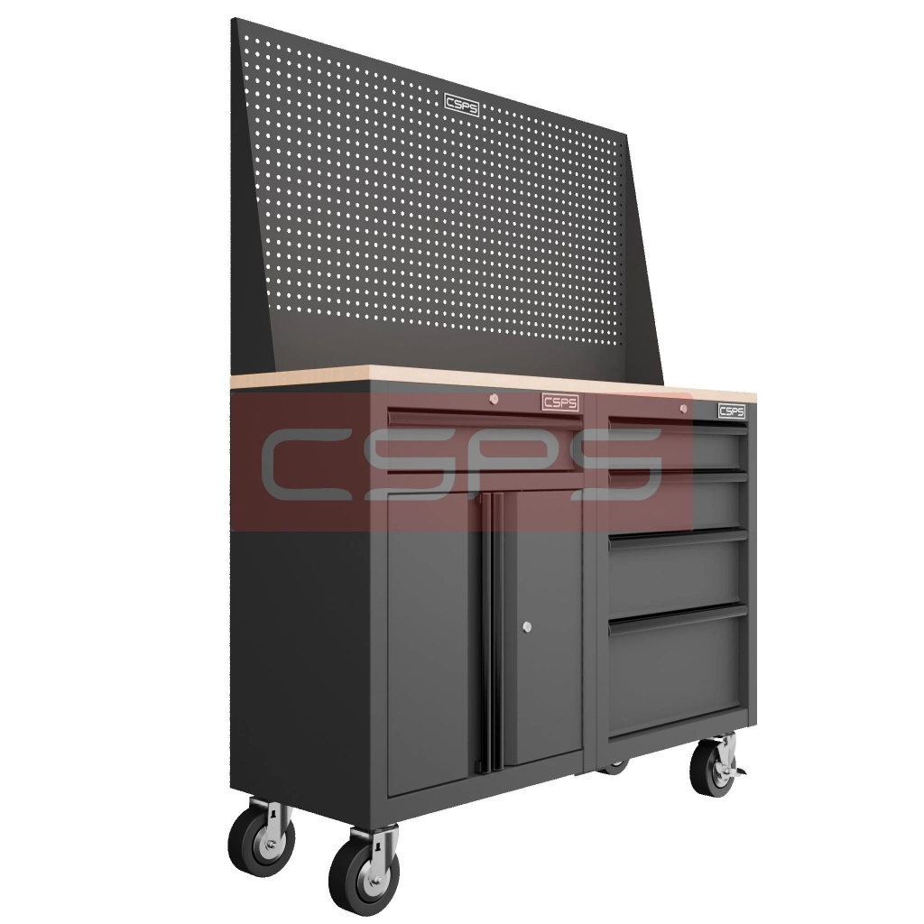 Tủ dụng cụ 122cm - 05 hộc kéo màu đen/đỏ CSPS VNDTC61002BB1-5
