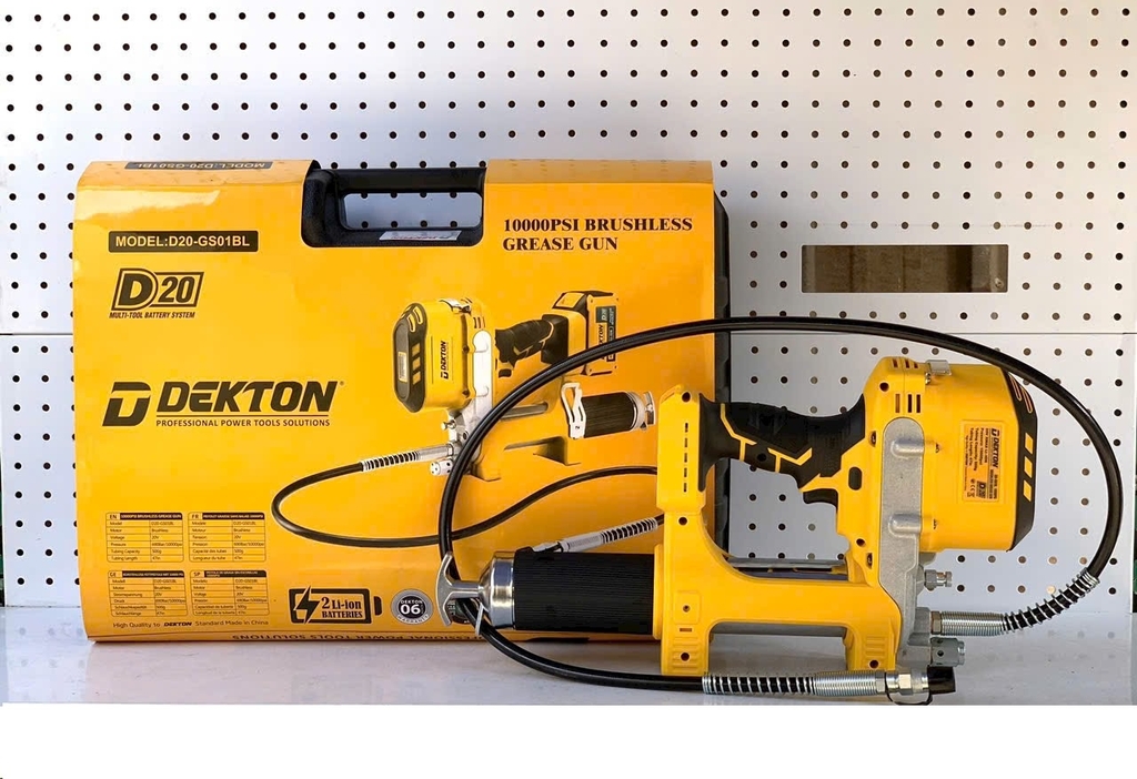 Máy bơm mỡ pin 20V Dekton D20-GS01 (Chung chân pin Dewalt)